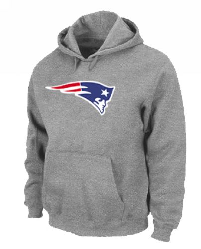 NFL Men's Nike New England Patriots Logo Pullover Hoodie - Grey